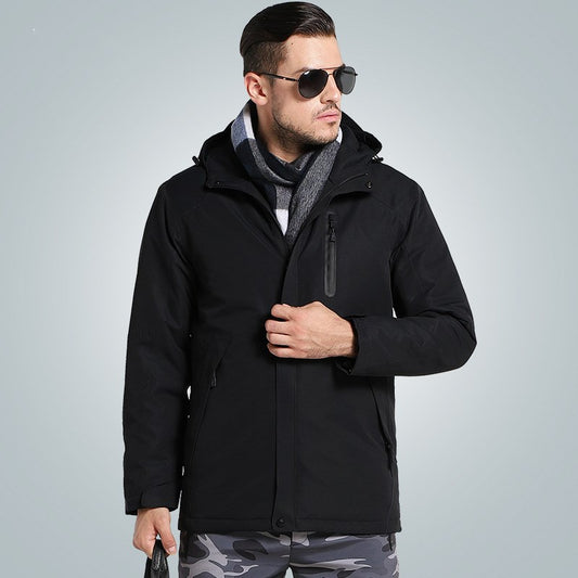 Outdoor heated charge padded jacket