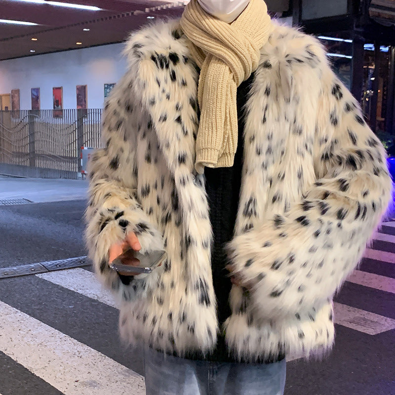 Fur Men's Spotted Shaggy Jacket