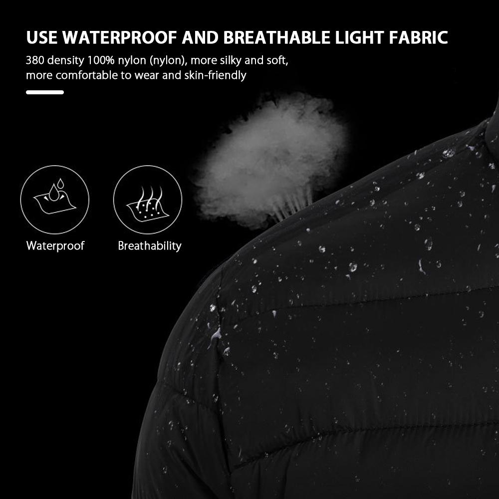 Men's lightweight storage waterproof warmth puffer fashion jacket