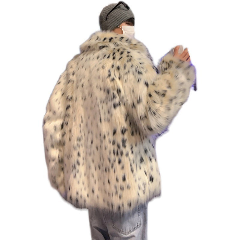 Fur Men's Spotted Shaggy Jacket