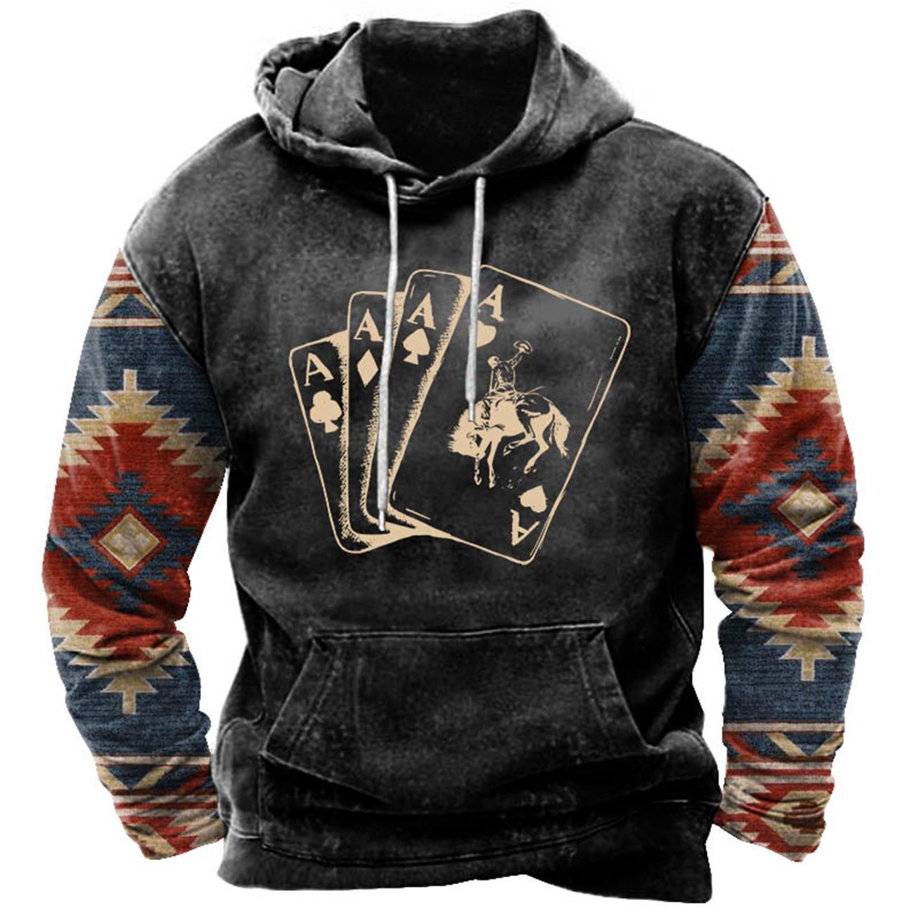 European And American Men's Street Printing Hoodie