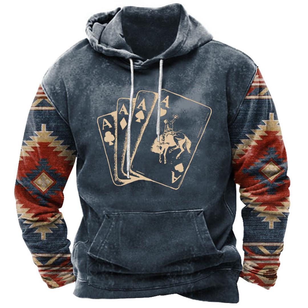 European And American Men's Street Printing Hoodie