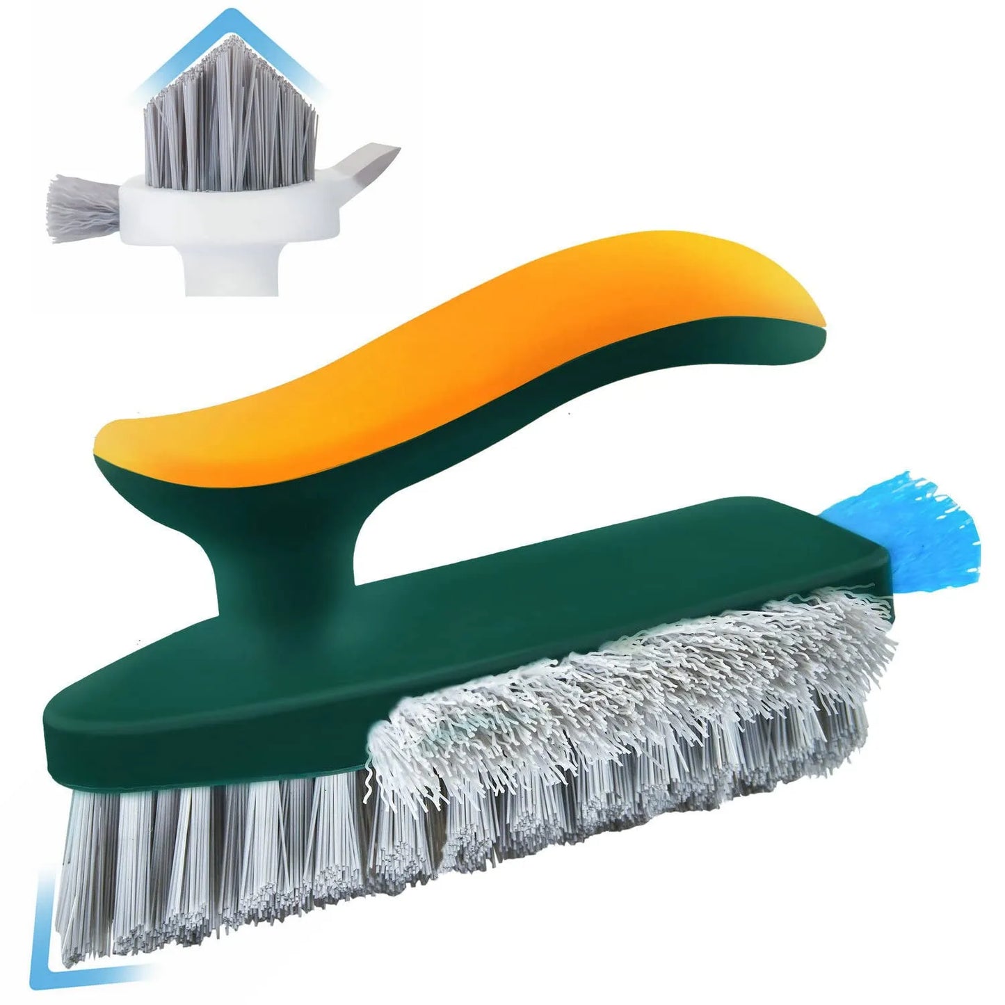 Household Cleaning Brush Floor Scrub Bathroom Cleaning Tools Silicone Scraper Toilet Brush Rotary Brush for Cleaning Tile Tools