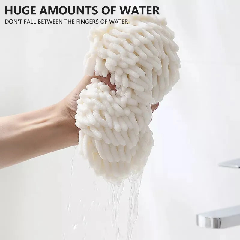 Quick Dry Soft Absorbent Microfiber Towels Hand Towels Kitchen Bathroom Hand Towel Ball with Hanging Loops Cleaning Cloth