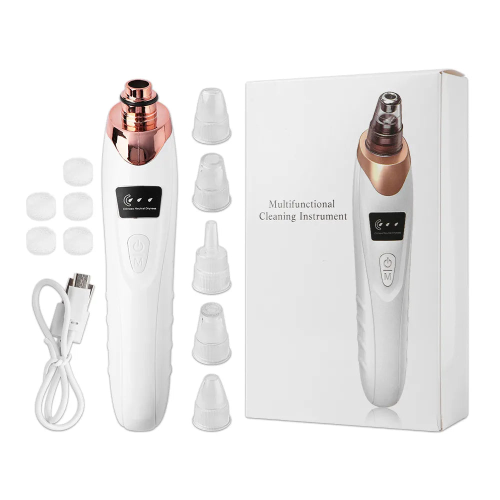 Electric Blackhead Remover Vacuum Acne Pimple Black Spot Suction Facial Pore Cleaner Skin Care Exfoliating Deep Cleansing Beauty