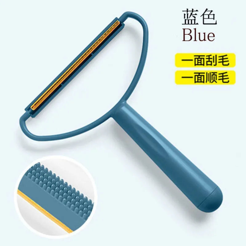 Pet Hair Remover Portable Manual Scraper Lint Cleaner Sticky Brush Cat Hair Removal Brush Hair Removal Tool Cat Accessories