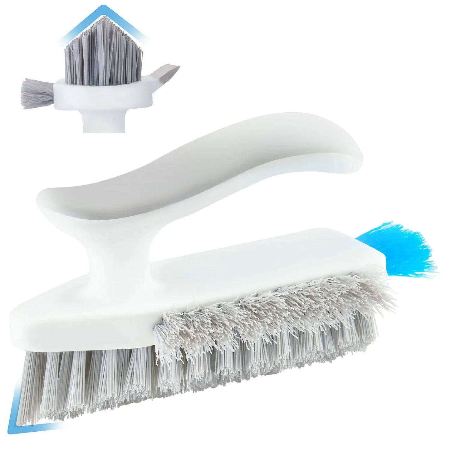 Household Cleaning Brush Floor Scrub Bathroom Cleaning Tools Silicone Scraper Toilet Brush Rotary Brush for Cleaning Tile Tools