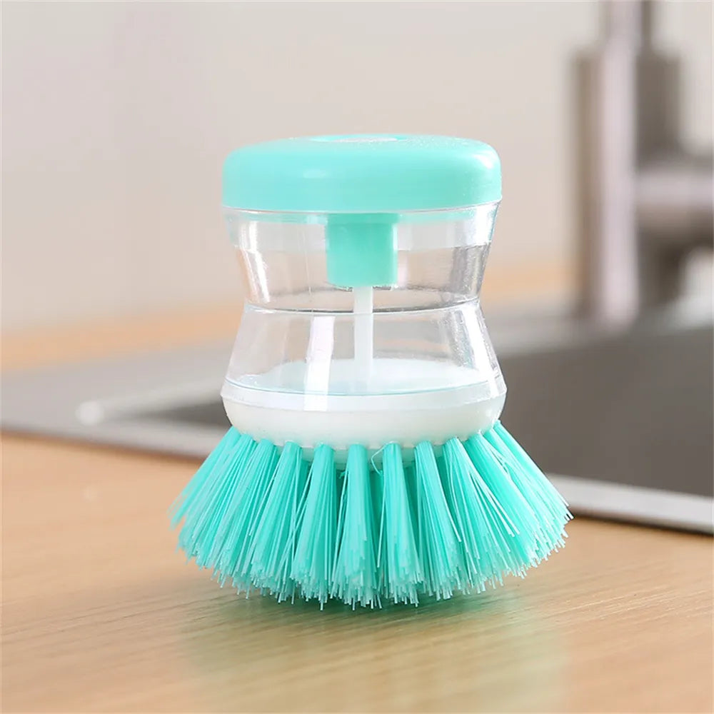 Convenient Creative Dish-washing Brush Cleaner Sink 2 In1 Cleaning Brush Handheld Hydraulic Dish-washing Brush Home Kitchen Tool