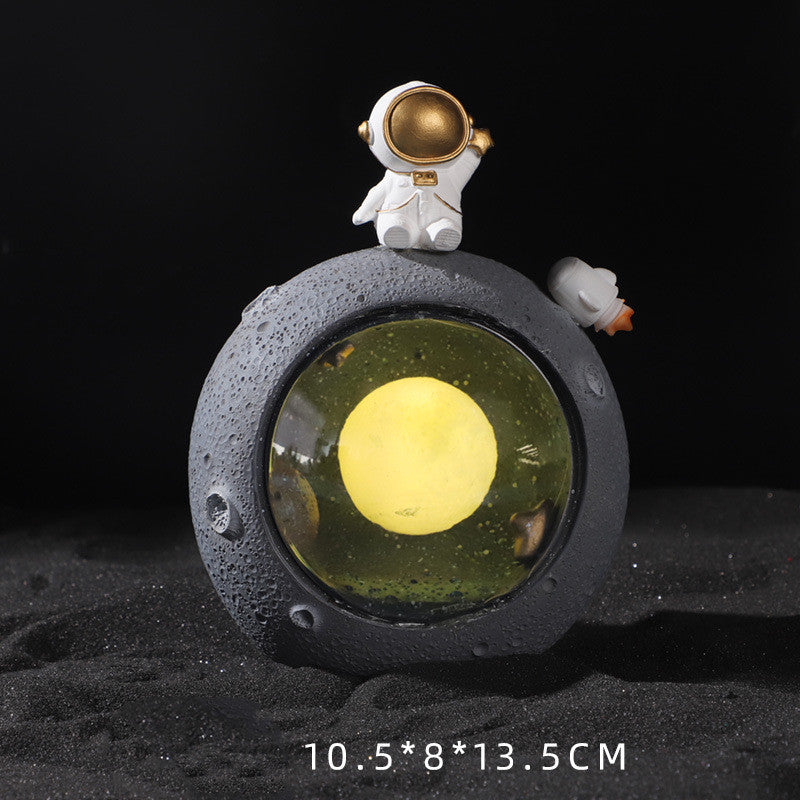 Small Ornaments Fat Galaxy Guardian Astronaut Creative Home Decoration Small Light Living Room Decorations