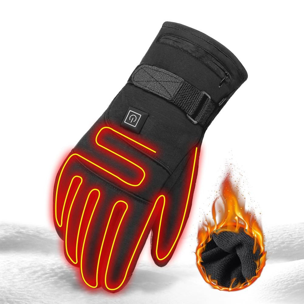 Winter Electric Motorcycle Heated  Touch Screen Gloves