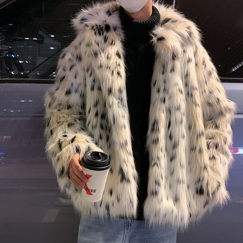 Fur Men's Spotted Shaggy Jacket