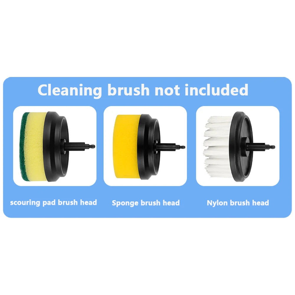 6 In 1 Electric Cleaning Brush Automatic Dishwashing Brush 1200mAh USB Rechargeable Multifunctional Brush with 6 Head Cleaning