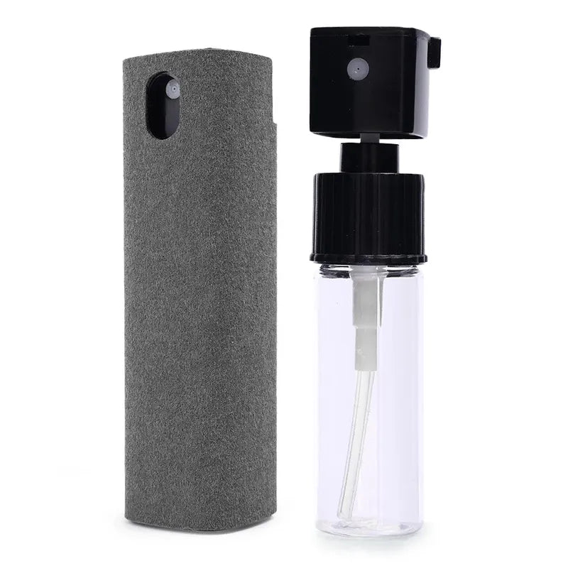 2in1 Microfiber Screen Cleaner Spray Bottle Set For Mobile Phone Computer Microfiber Cloth Wipe For Phone Cleaning Glasses Wipes