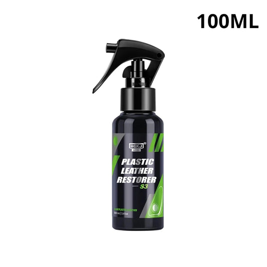 HGKJ S3 Car Interior Parts Liquid Leather Plastic Renovator Refreshing Restorer Foam Cleaner Spray Refurbishment Paste for Auto